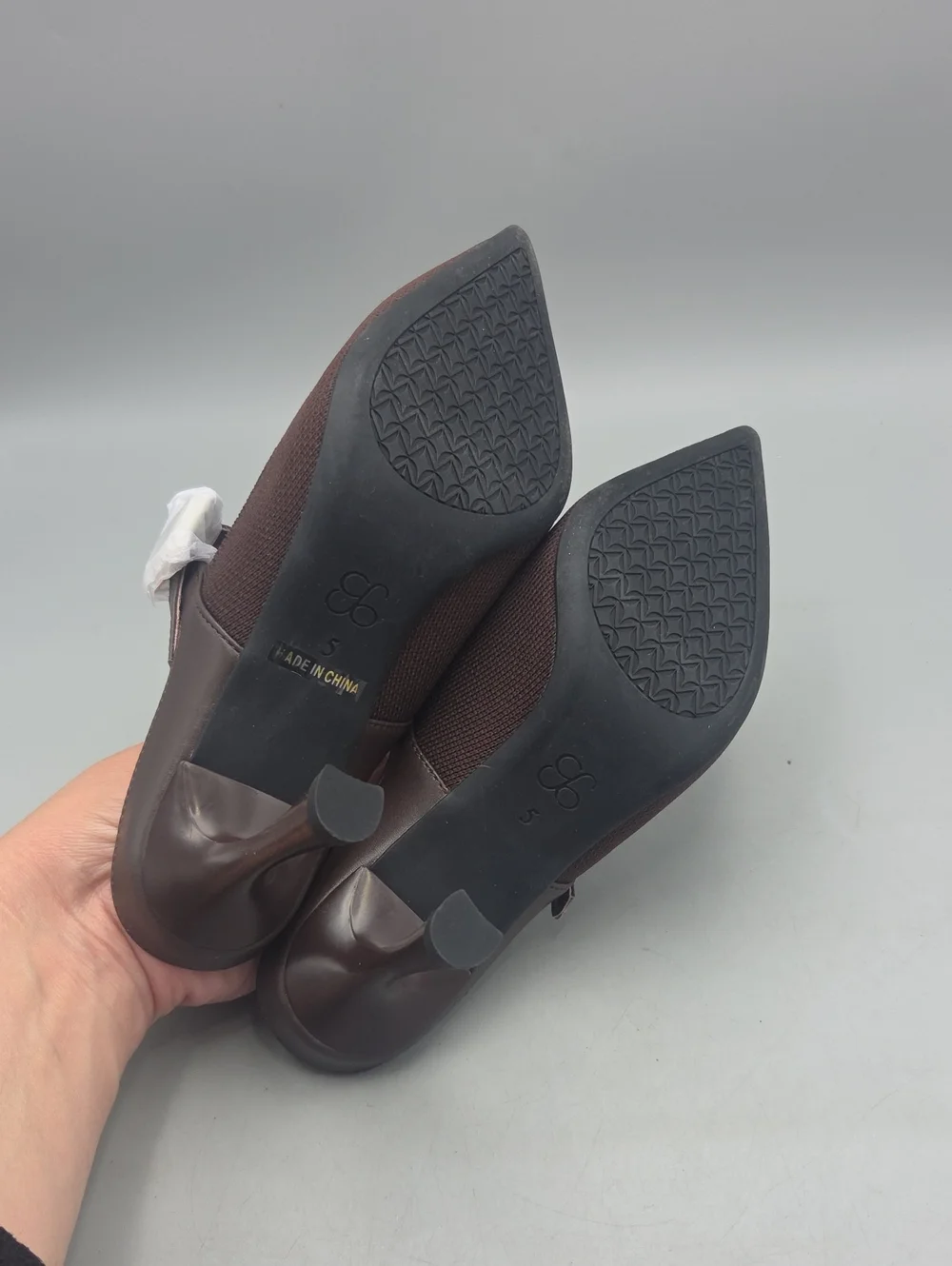 Cozy Island Women’s Brown Pointed Toe Heeled Mules Women 5 - Picture 10 of 12